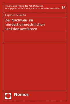 Cover Der Nachweis im mindestlohnrechtlichen Sanktionsverfahren (eBook, PDF)