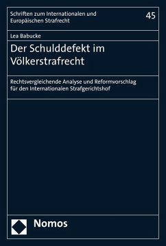 Cover Der Schulddefekt im Völkerstrafrecht (eBook, PDF)