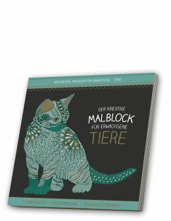 Malblock für Erwachsene mit CD: Tiere 1