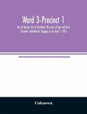 Ward 3-Precinct 1; City of Boston; List of Residents 20 years of Age and Over (Females Indicated by Dagger) as of April 1, 1931