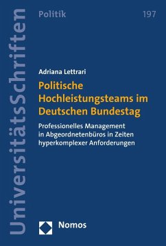Politische Hochleistungsteams im Deutschen Bundestag (eBook, PDF) - Lettrari, Adriana