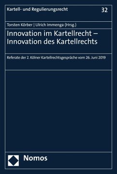 Innovation im Kartellrecht - Innovation des Kartellrechts (eBook, PDF) Cover Innovation im Kartellrecht - Innovation des Kartellrechts (eBook, PDF)