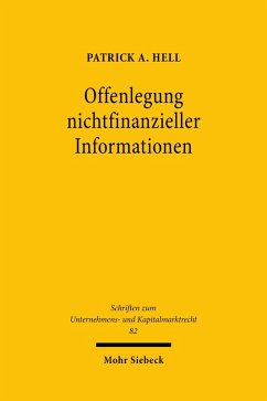 Offenlegung nichtfinanzieller Informationen (eBook, PDF) - Hell, Patrick A.