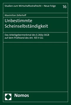 Unbestimmte Scheinselbständigkeit (eBook, PDF) - Zellerhoff, Maximilian