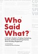 Who Said What? (eBook, ePUB) - Bild 1