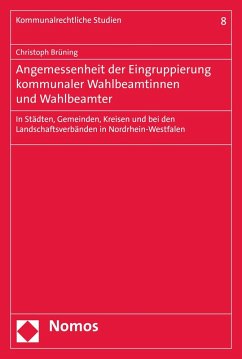 Cover Angemessenheit der Eingruppierung kommunaler Wahlbeamtinnen und Wahlbeamter (eBook, PDF)