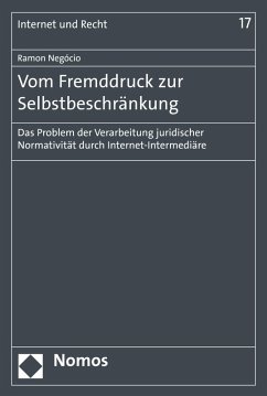 Vom Fremddruck zur Selbstbeschränkung (eBook, PDF) - Negócio, Ramon