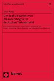 Die Realisierbarkeit von Allianzverträgen im deutschen Vertragsrecht (eBook, PDF)