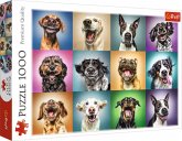 Lustige Hunde Porträts (Puzzle)