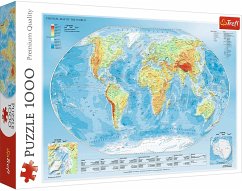 Trefl 10463 - Physical map of the world, Physische Weltkarte, Puzzle, 1000 Teile