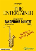 The Entertainer - Saxophone Quintet score & parts (fixed-layout eBook, ePUB)