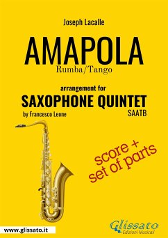 Amapola - Flexible Saxophone Quintet score & parts (fixed-layout eBook, ePUB) - Lacalle, Joseph