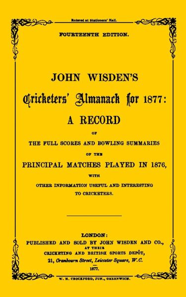 Wisden Cricketers' Almanack 1877 (eBook, PDF)
