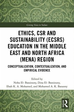 Cover Ethics, CSR and Sustainability (ECSRS) Education in the Middle East and North Africa (MENA) Region (eBook, PDF)