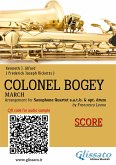 Saxophone Quartet Score of &quote;Colonel Bogey&quote; (fixed-layout eBook, ePUB)