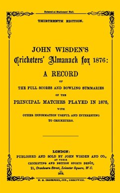 Wisden Cricketers' Almanack 1876 (eBook, PDF) - Publishing, Bloomsbury