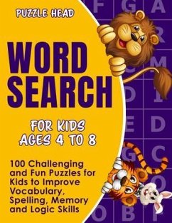 Cover Word Search for Kids Ages 4 to 8 (eBook, ePUB)