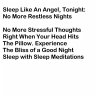 Sleep Like An Angel, Tonight: No More... - Bild 1