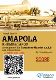 Sax Quartet Score of &quote;Amapola&quote; (eBook, ePUB)