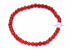 Edelsteinarmband Kinder Schutzengel, Achat rot