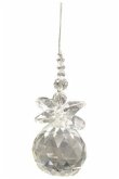 Suncatcher Engel, crystal, 5 cm mit Kristallkugel