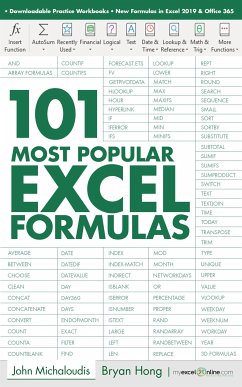101 Most Popular Excel Formulas (eBook, ePUB) - Hong, Bryan; Michaloudis, John