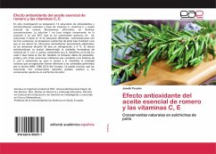 Efecto antioxidante del aceite esencial de romero y las vitaminas C, E