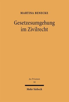 Gesetzesumgehung im Zivilrecht (eBook, PDF) - Benecke, Martina