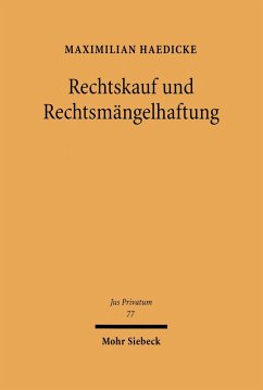 Rechtskauf und Rechtsmängelhaftung (eBook, PDF) - Haedicke, Maximilian