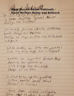 Cover Mark Xiornik Rozen Pettinelli - Hand-Written Notes and Artwork