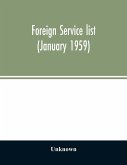 Foreign service list (January 1959)