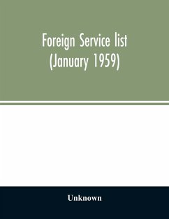 Foreign service list (January 1959) - Unknown