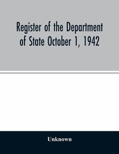 Cover Register of the Department of State October 1, 1942