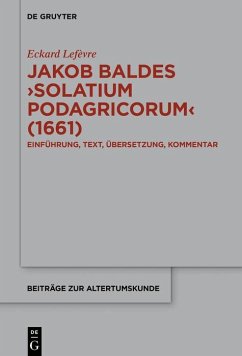 Cover Jakob Baldes >Solatium Podagricorum< (1661) (eBook, ePUB)