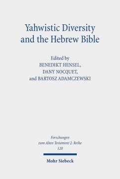 Cover Yahwistic Diversity and the Hebrew Bible