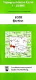 Topographische Karte Baden-Württemberg Bretten