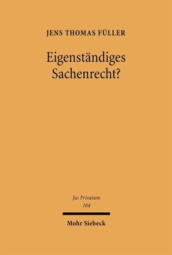 Cover Eigenständiges Sachenrecht? (eBook, PDF)