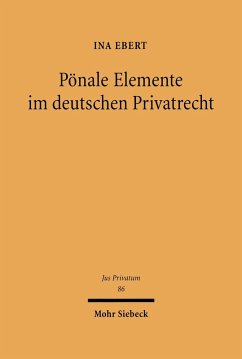 Pönale Elemente im deutschen Privatrecht (eBook, PDF) - Ebert, Ina