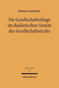 Cover Die Gesellschafterklage im dualistischen System des Gesellschaftsrechts (eBook, PDF)