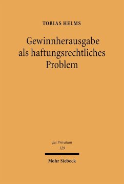 Cover Gewinnherausgabe als haftungsrechtliches Problem (eBook, PDF)