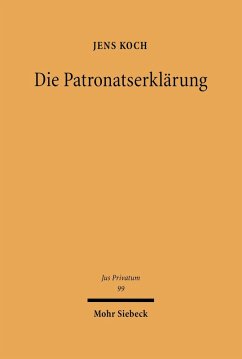 Die Patronatserklärung (eBook, PDF) - Koch, Jens