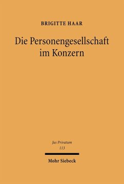 Cover Die Personengesellschaft im Konzern (eBook, PDF)