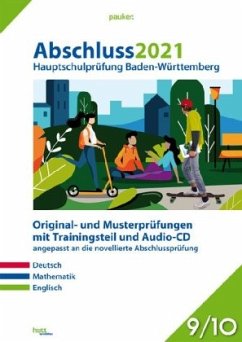 Cover Abschluss 2021 - Hauptschulprüfung Baden-Württemberg, m. Audio-CD