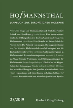 Cover Hofmannsthal - Jahrbuch zur Europäischen Moderne / Hofmannsthal-Jahrbuch 27