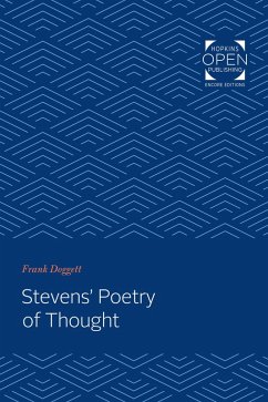Stevens' Poetry of Thought (eBook, ePUB) - Doggett, Frank