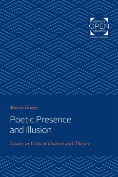 Poetic Presence and Illusion (eBook, ePUB) - Krieger, Murray
