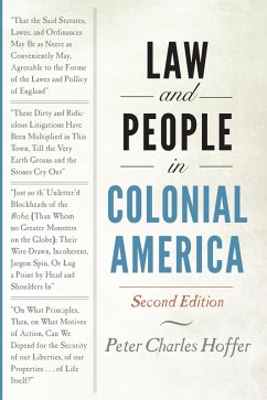 Law and People in Colonial America (eBook, ePUB) - Hoffer, Peter Charles