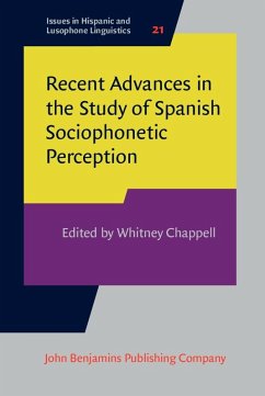 Recent Advances in the Study of Spanish Sociophonetic Perception (eBook, PDF)