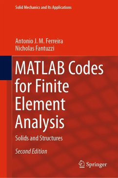 MATLAB Codes for Finite Element Analysis (eBook, PDF) - Ferreira, Antonio J. M.; Fantuzzi, Nicholas