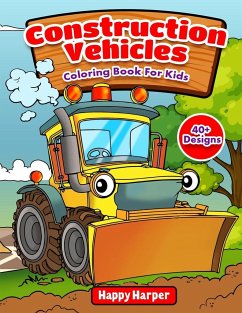 Construction Vehicles Coloring Book - Hall, Harper